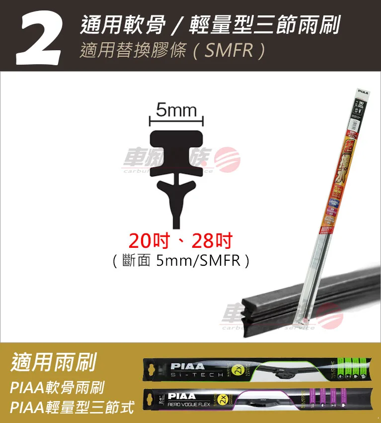 歐系通用軟骨雨刷 適用替換膠條