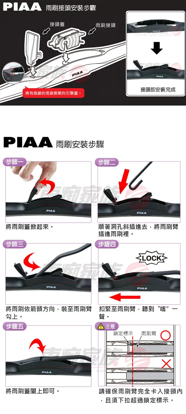 PIAA FLEX輕量型 AERO VOGUE 三節式撥水矽膠雨刷 雨刷安裝